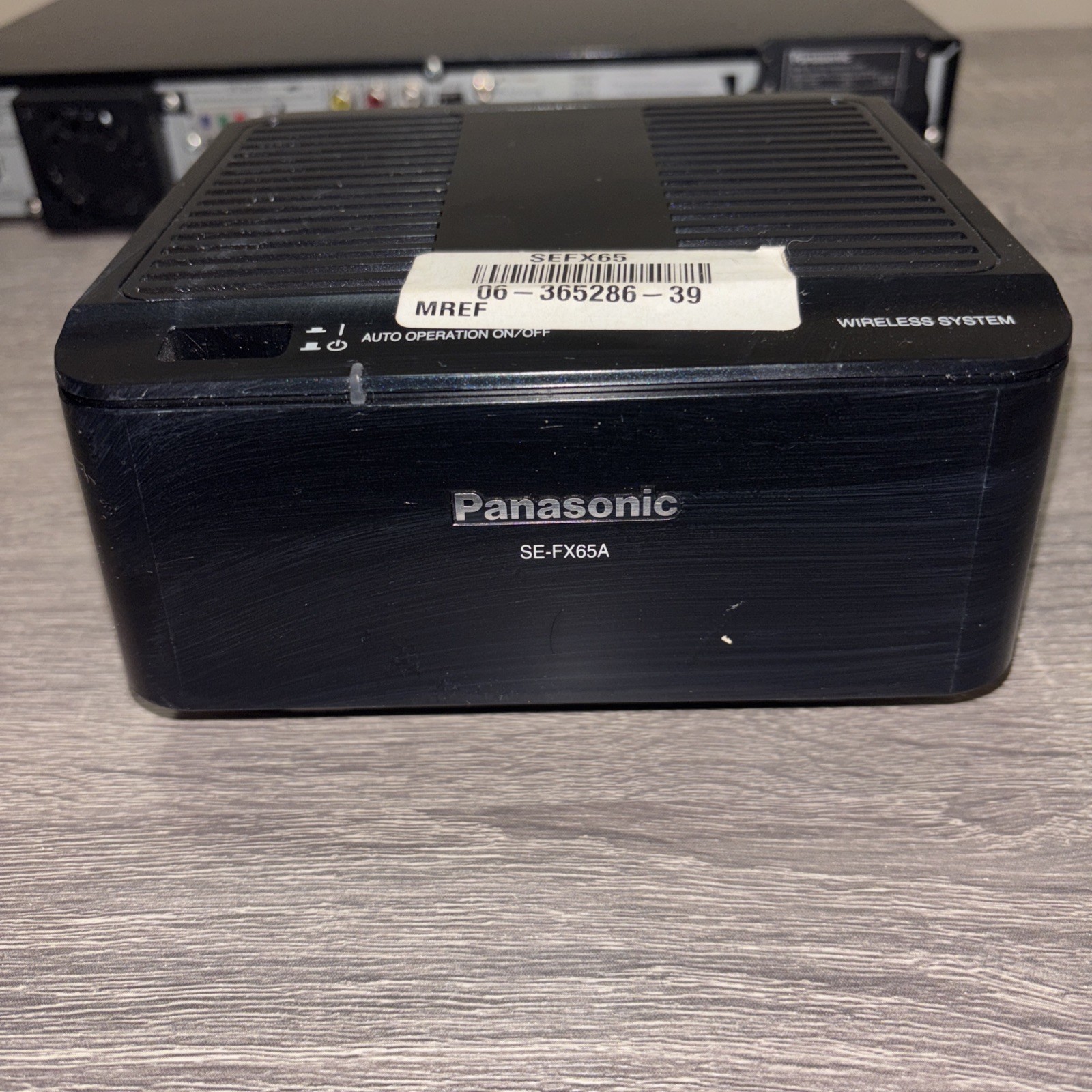 Panasonic SE-FX65A Wireless Speaker Receiver Only Black OEM Untested Used