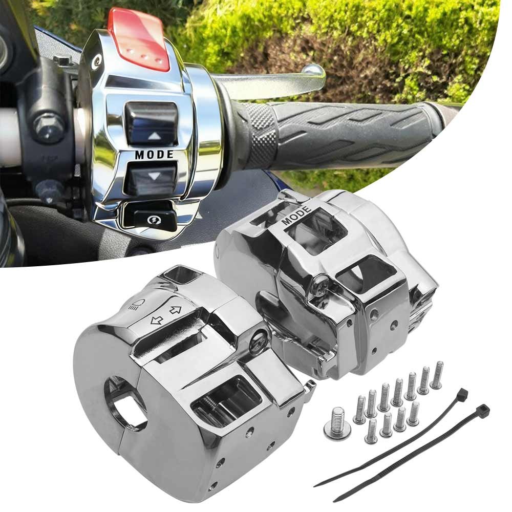 2x Chrome Switch Housings Cover For Suzuki GSX 1300R Hayabusa GSX-R 600/750 1000