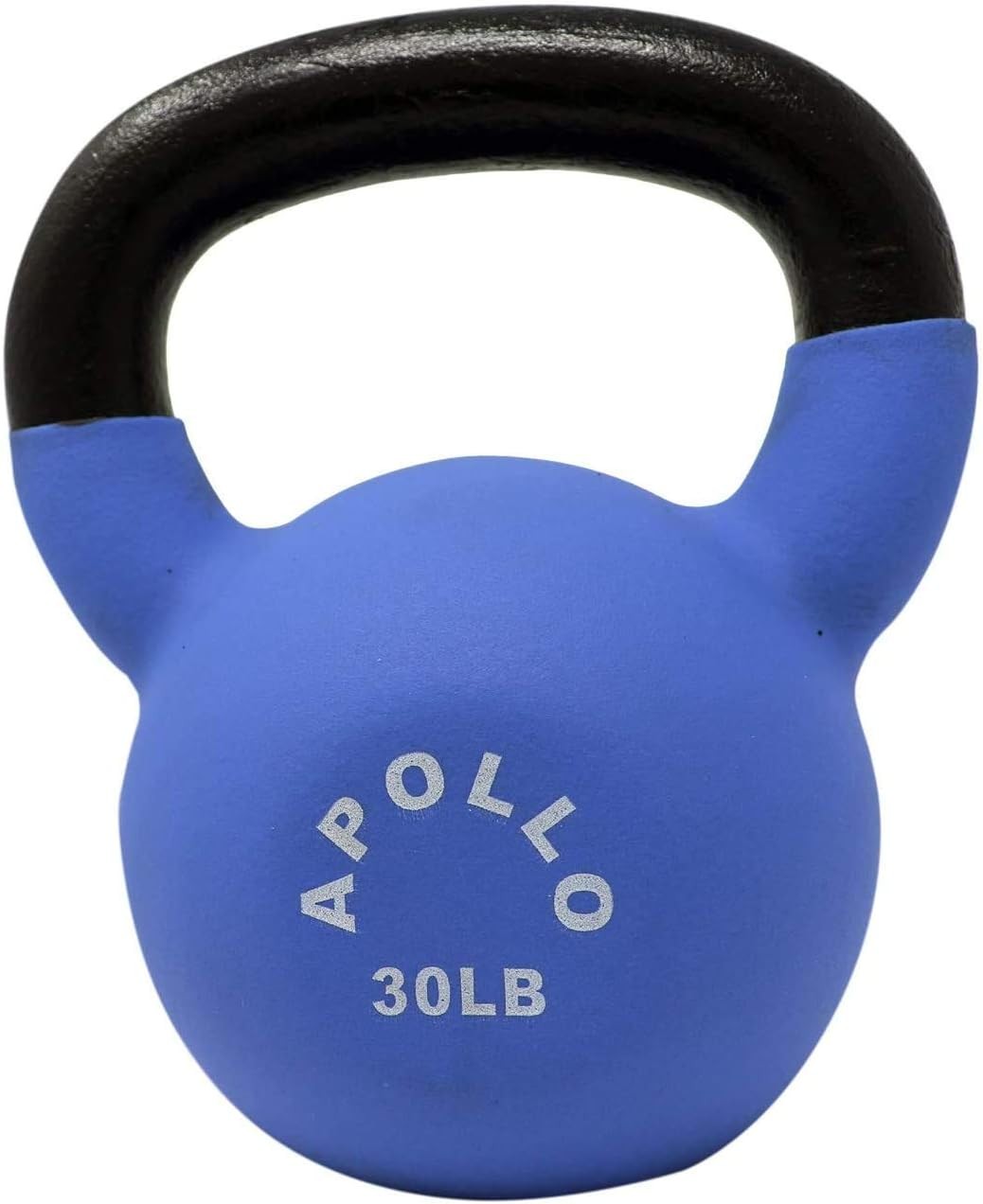 1-Piece Neoprene Coated Solid Cast Iron Kettlebell