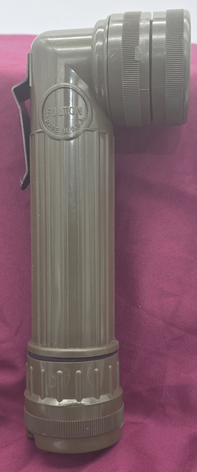 U.S Fulton US Army Green Right Angle Flashlight. MX-9914