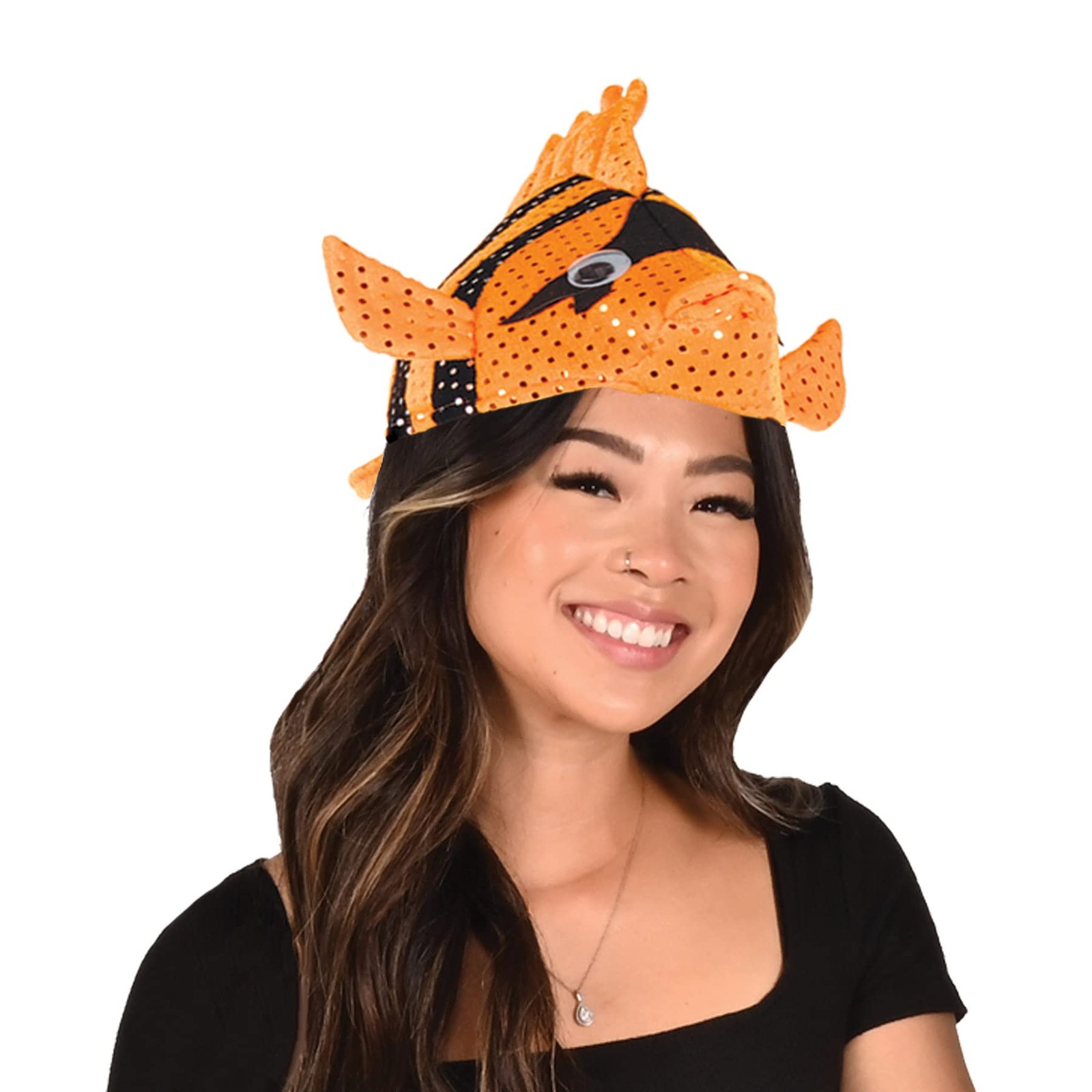 Beistle Plush Luau Fish Hats, 2 Pieces – One Size Fits Size, Multicolor