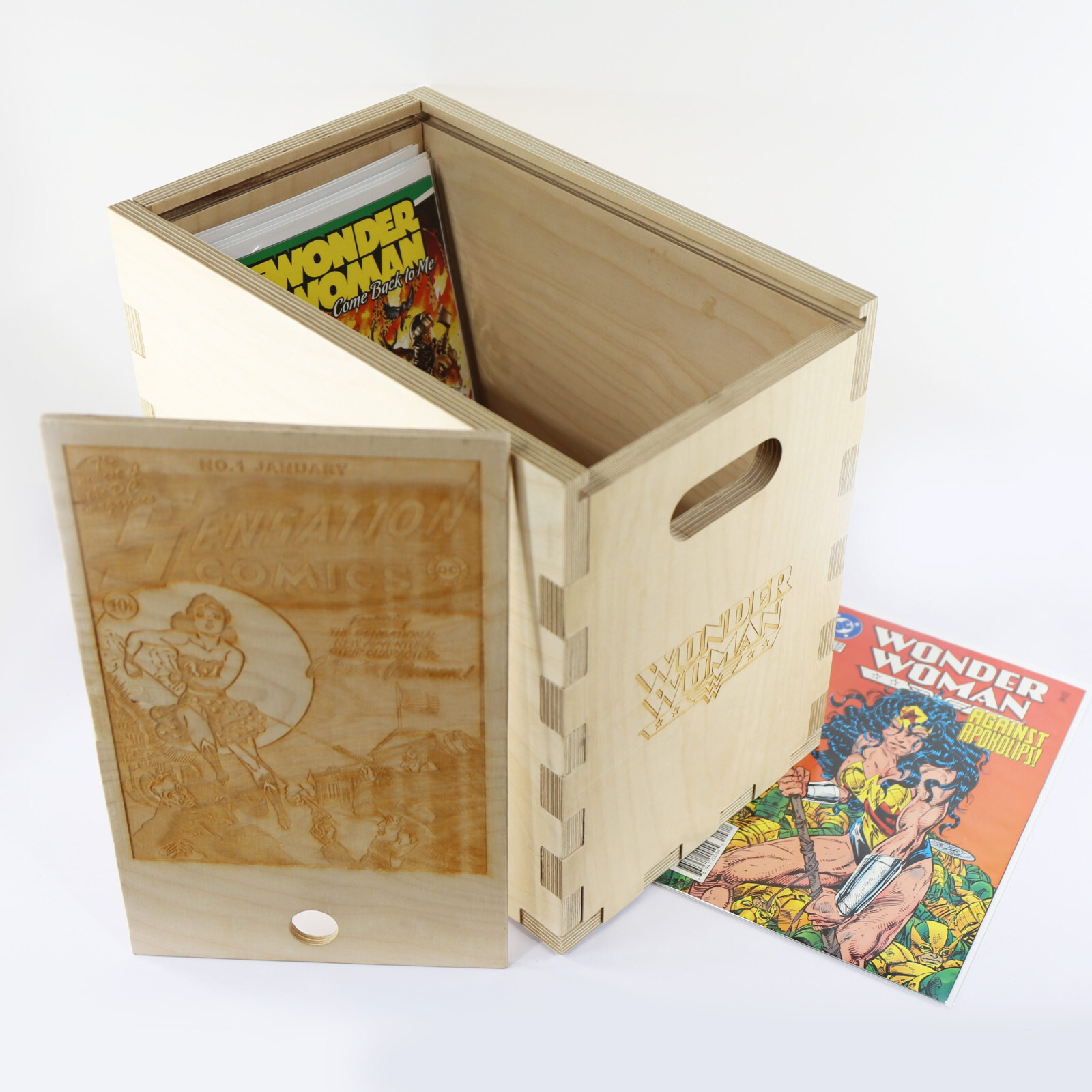 Wonder Woman Timber Comic Storage Box *Comics Not Included