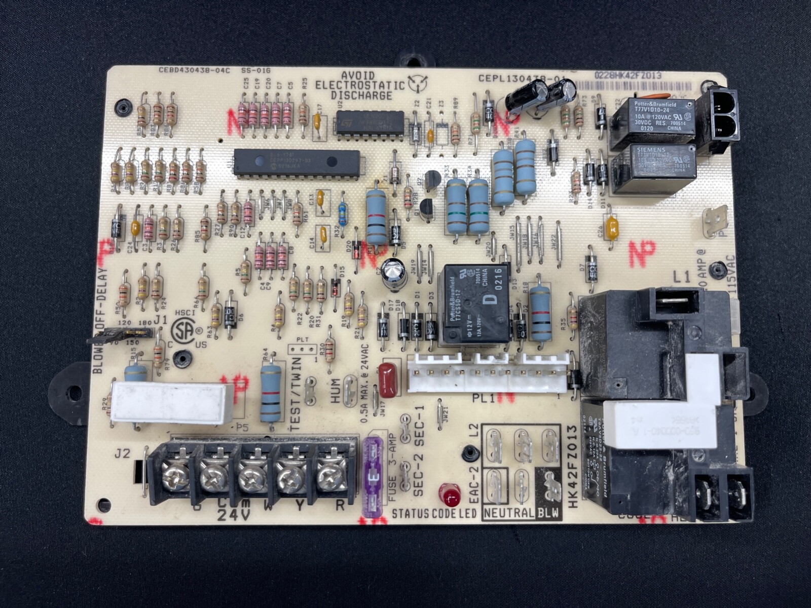 HK42FZ013 OEM Gas Furnace Control Circuit Board CEPL130438