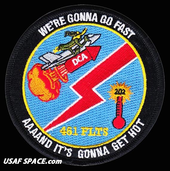 USAF 461st FLIGHT TEST SQ -F-35-DEFENSIVE COUNTER AIR-Edwards AFB-ORIGINAL PATCH