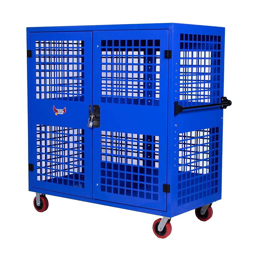 Security Cart 60" x 54" x 25 | Heavy Duty Security Cabinet | Auto Shop lockup