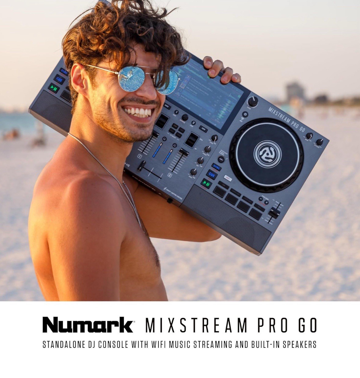 NEW Numark Pro Go: Fully Portable Battery-Powered DJ Controller, built-in stems