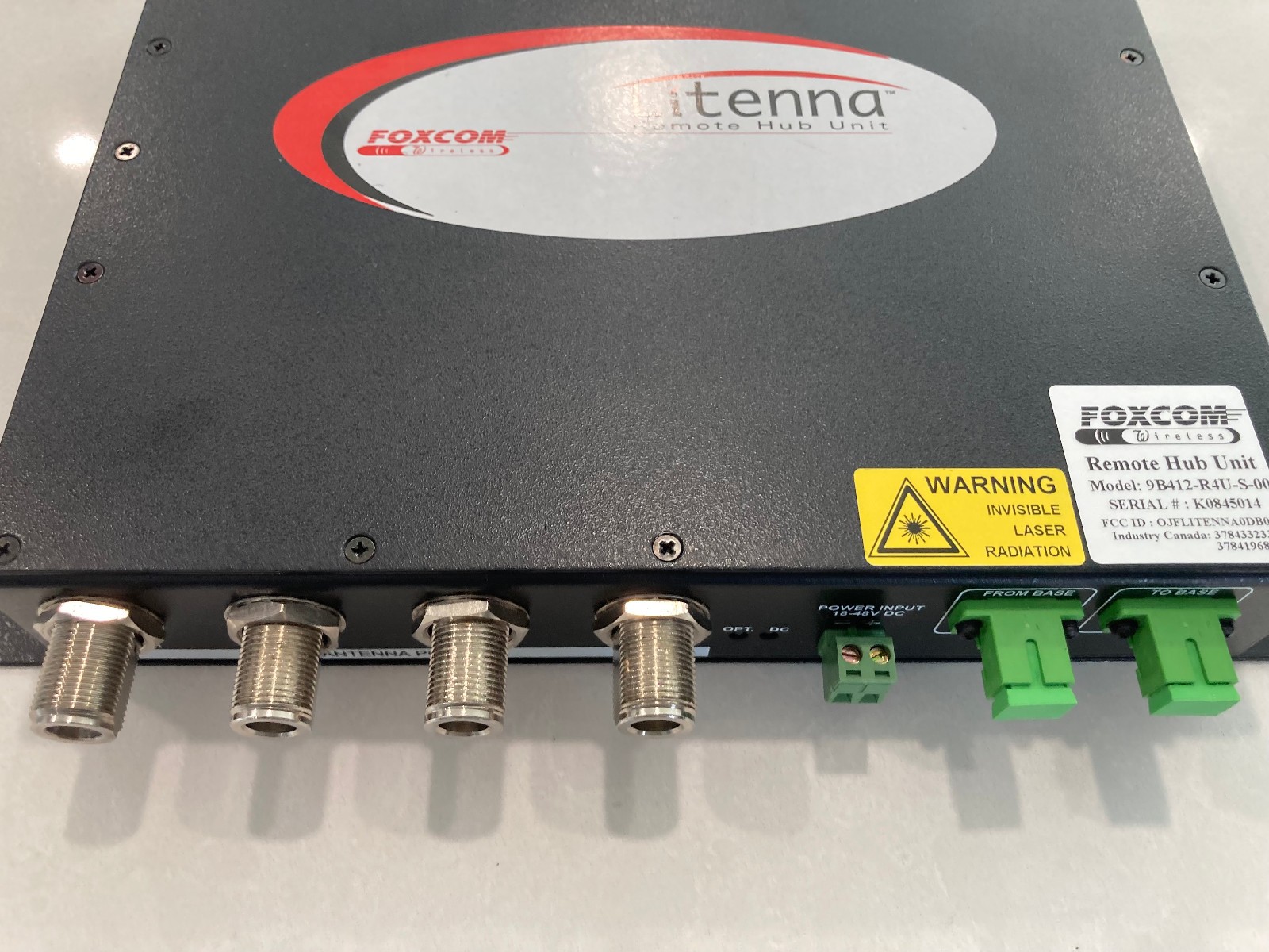 Foxcom Litenna Remote Hub Unit 9B412-R4U-S-00 Cellular RF Distribution System IN