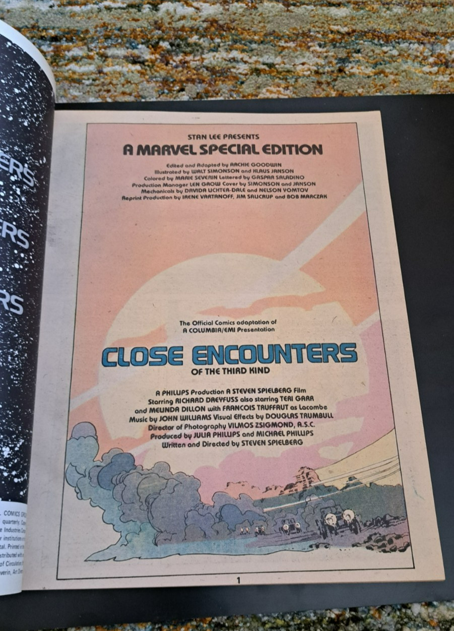 Marvel Special Edition: Close Encounters - Whitman #1 - 1978 Oversized - NOS