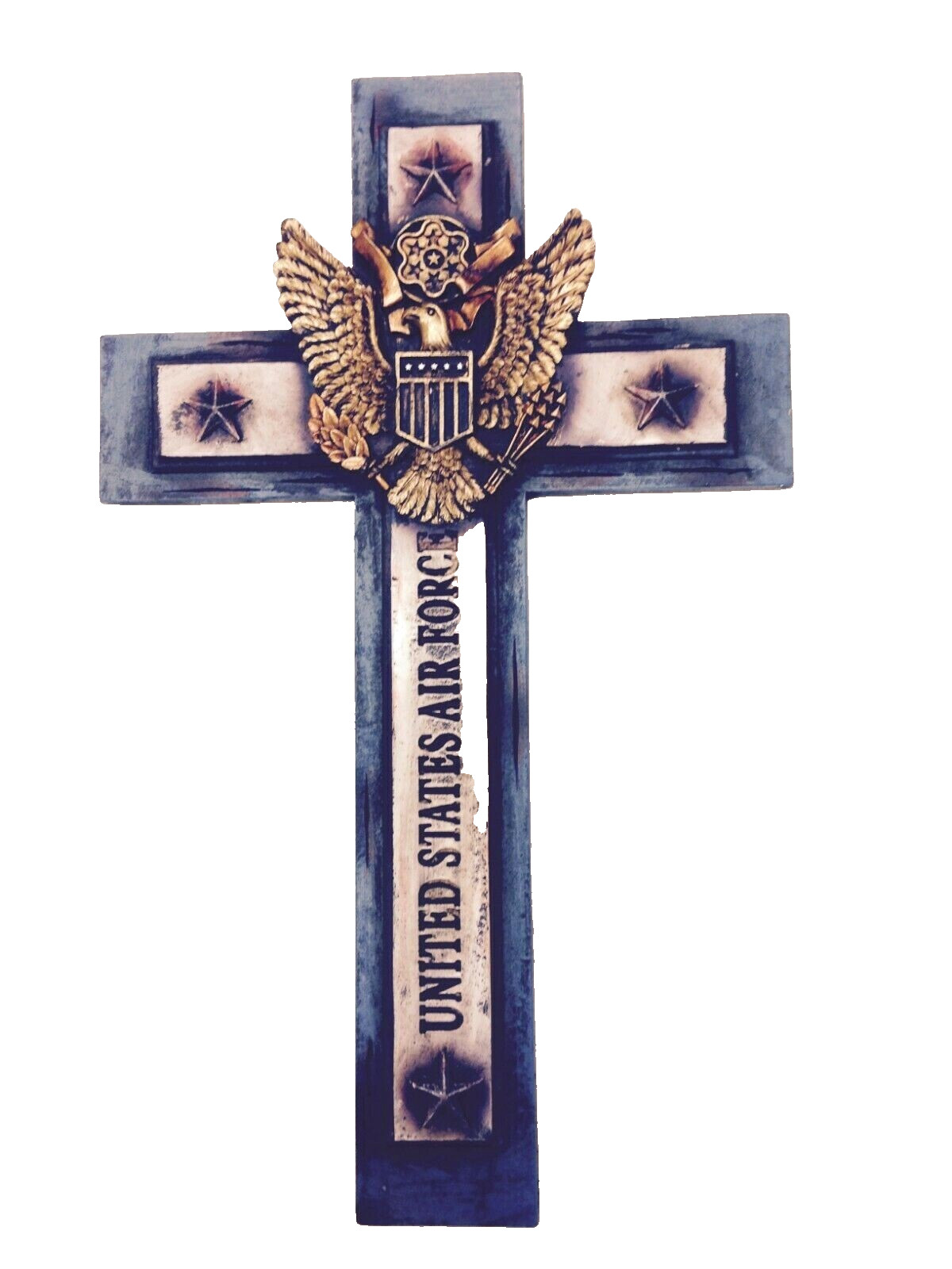 Air Force Cross Military Patriotic 12x7 inch USA New