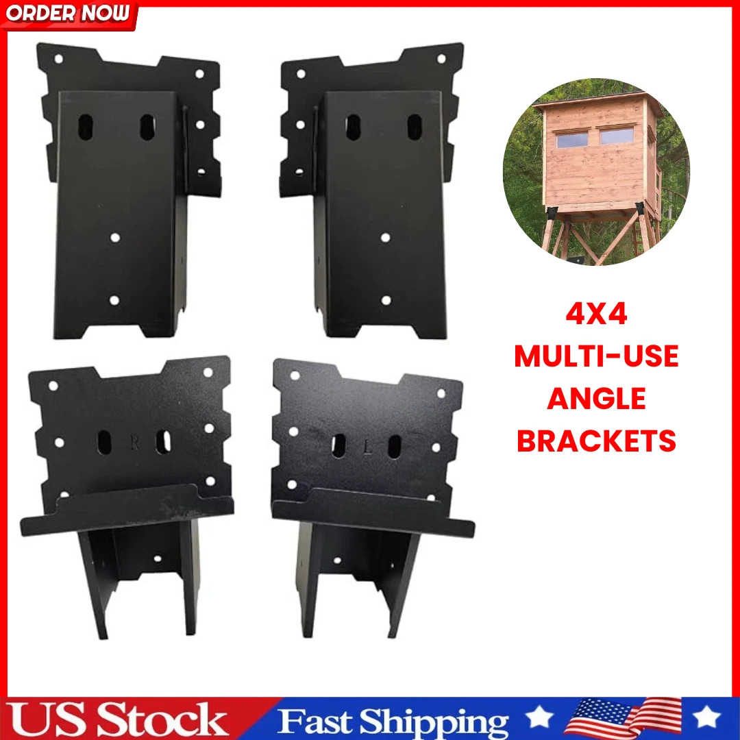 Outdoor 4 X 4 Compound Angle Platform Brackets for Deer Stand Hunting Blinds Sho