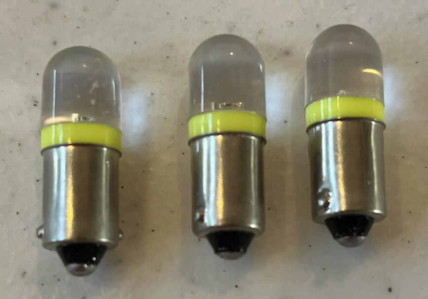 [3 Pack] 120 Volt AC Yellow Bulb For 22 mm Panel- Mount Switch Bayonet Base