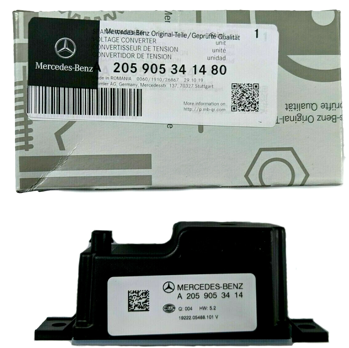 OEM NEW Mercedes W213 E-Class E200 E250 E300 E350 E400 E43 Voltage Converter