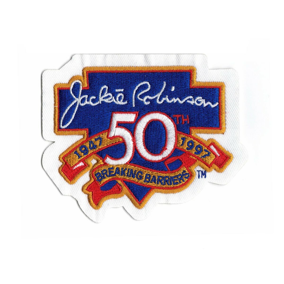 1997 Jackie Robinson "Breaking Barriers" 50th Anniversary Comm. Sleeve Patch