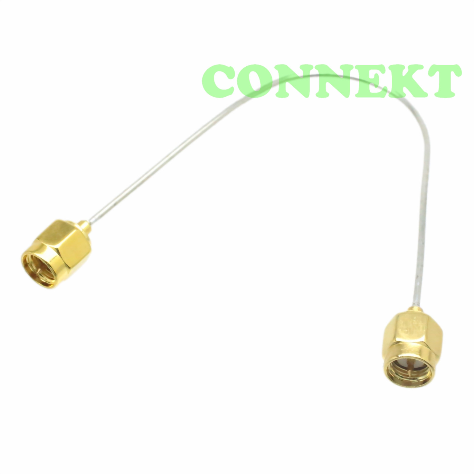 SMA male to male semi-rigid copper tube cable RG047 0.047" jumper pigtail 20cm