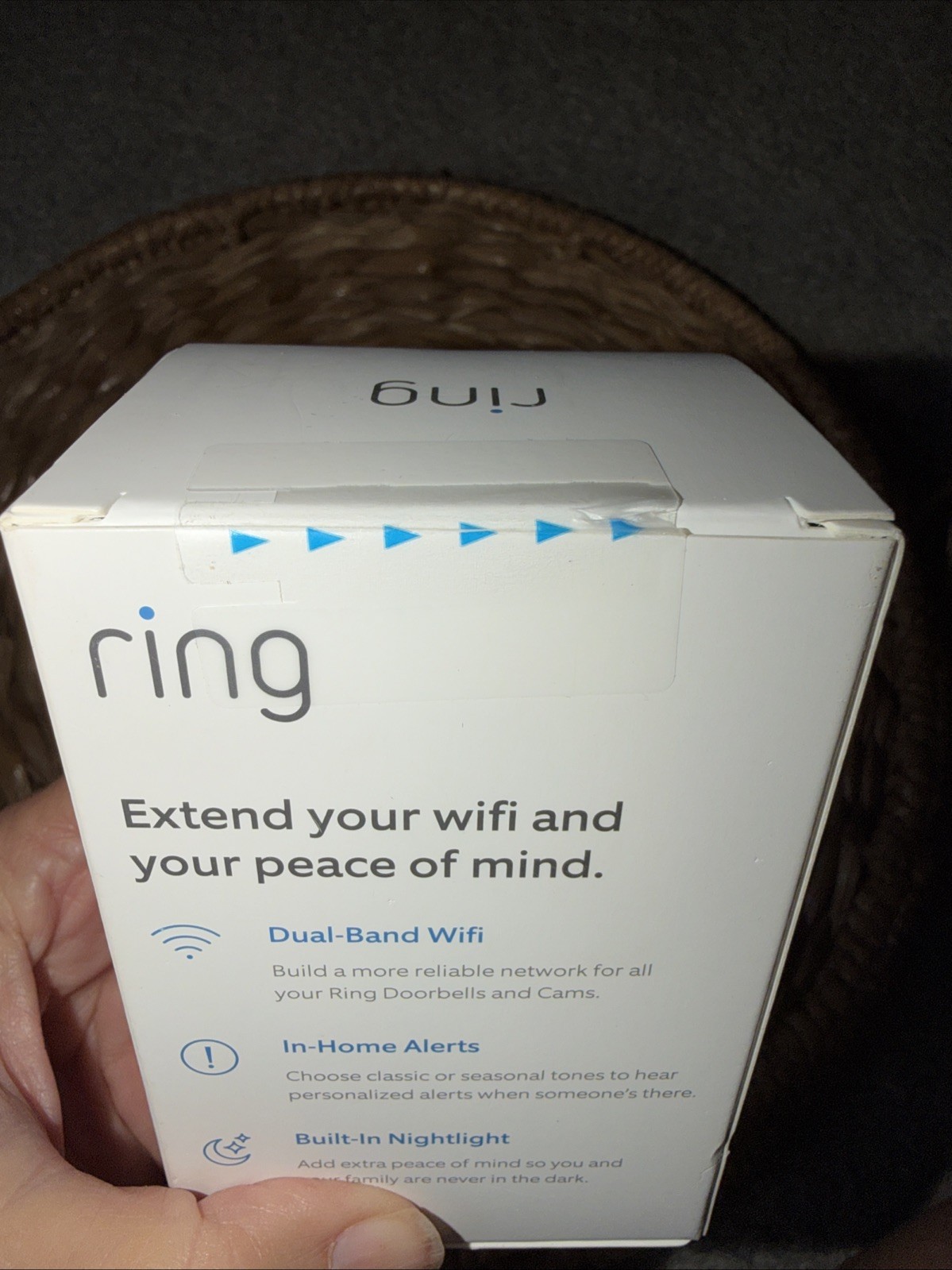 Ring Chime Pro Wi-Fi Extender for Smart Doorbell - White Unopened Box
