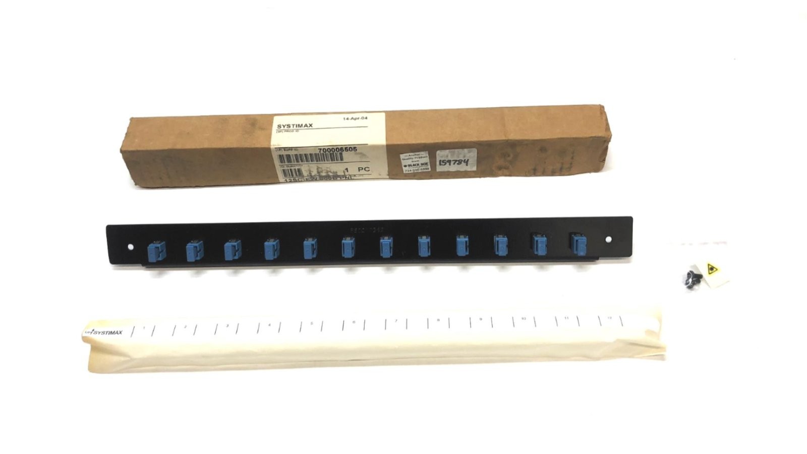 Black Box Systimax 12 Port Fiber Optic Panel 860072362 (700006505) NOS