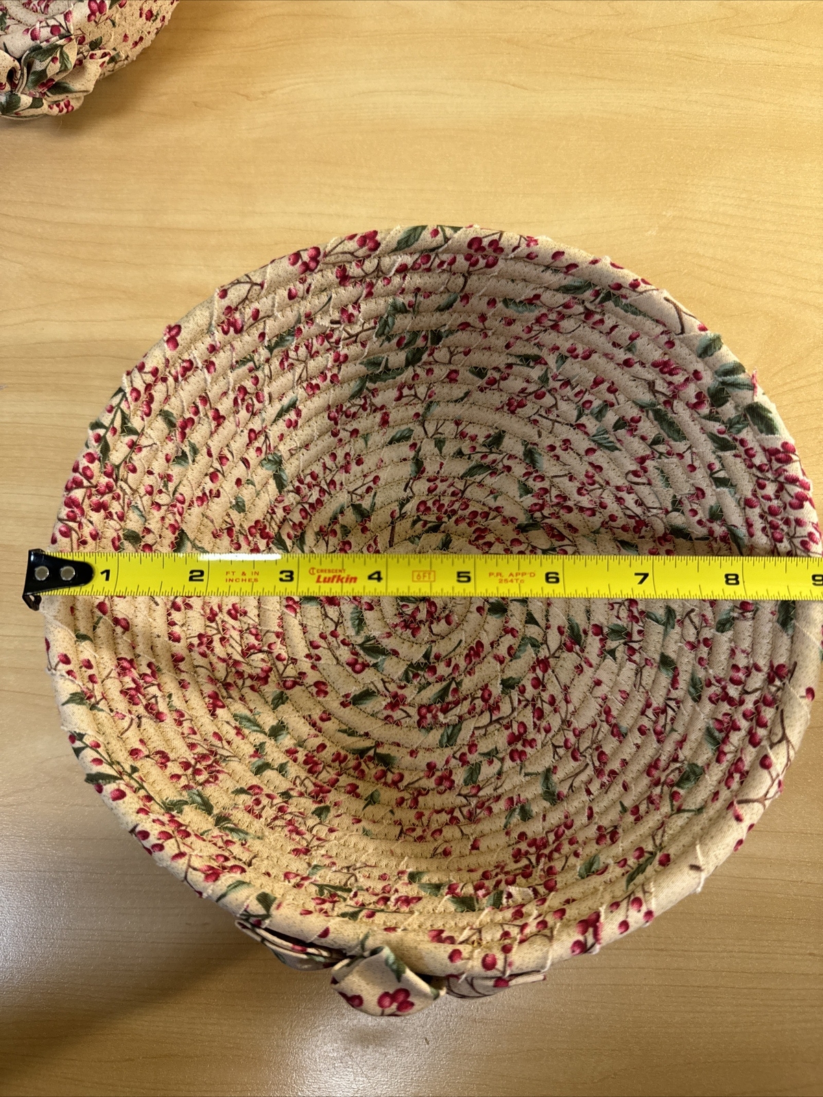 Set Of Two Fabric Coil Baskets