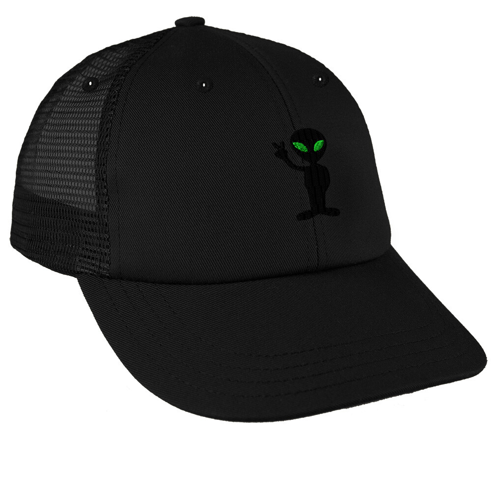Trucker Hat for Men & Women Alien Peace Sign and Symbol Snapback Baseball Cap