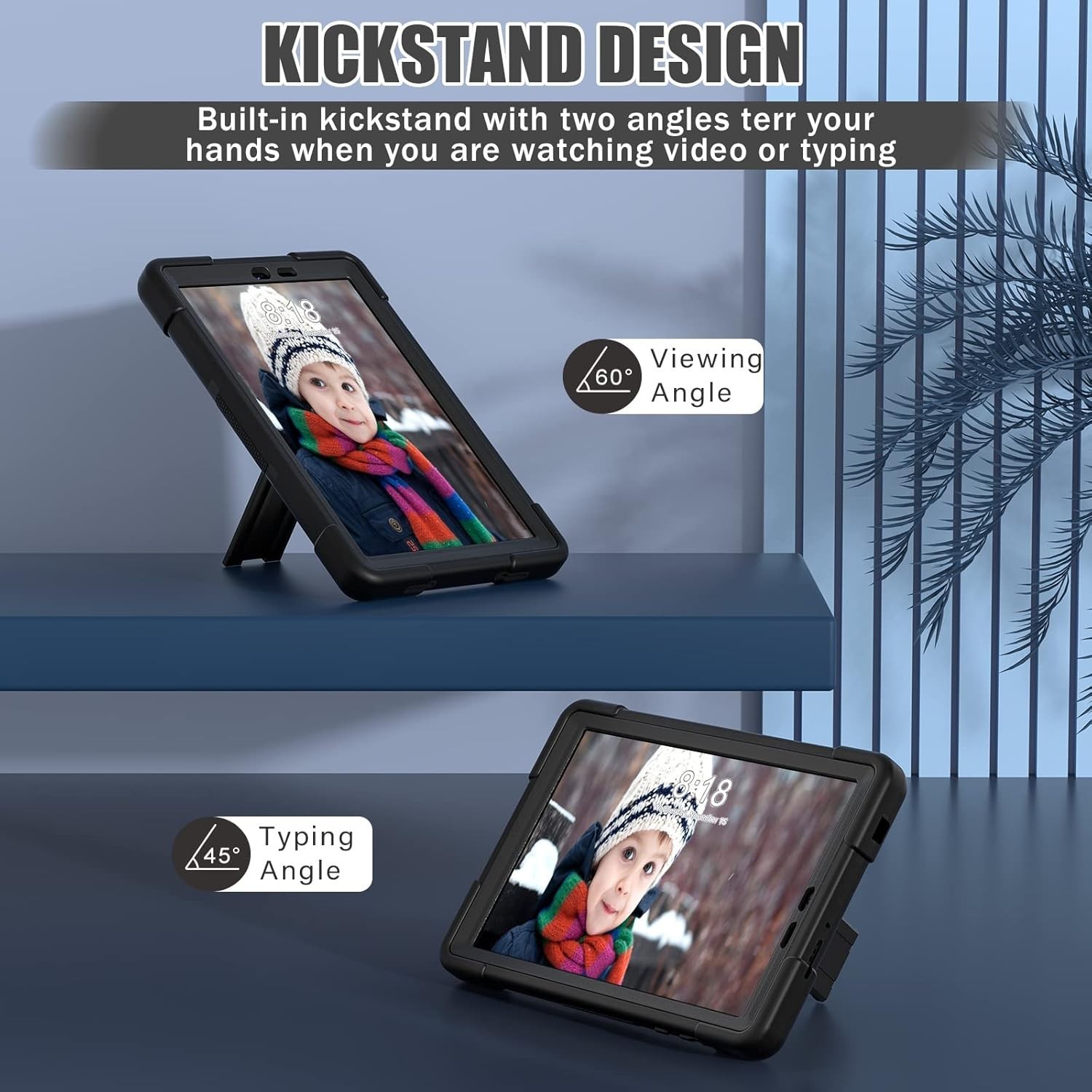 Case For TCL TAB 8 LE 8 inch Tablet Shockproof EVA Foam Cover + Screen Protector