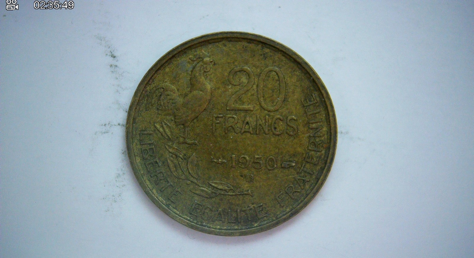 France 1950 20 Francs Fourth Republic 20 Francs (Marianne / rooster) Coin