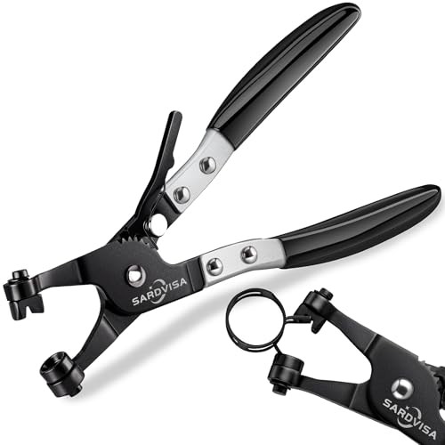 Hose Clamp Pliers, Heavy Duty Hose Clamp Tool with Locking Gear ＆ Black Non