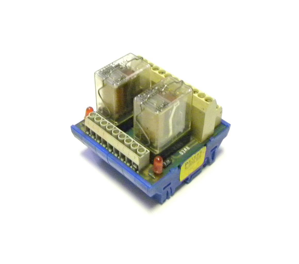 PETERS  INDU-ELEKTRONIC   PRU 2L  16.1061   DIN RAIL MOUNT RELAY MODULE