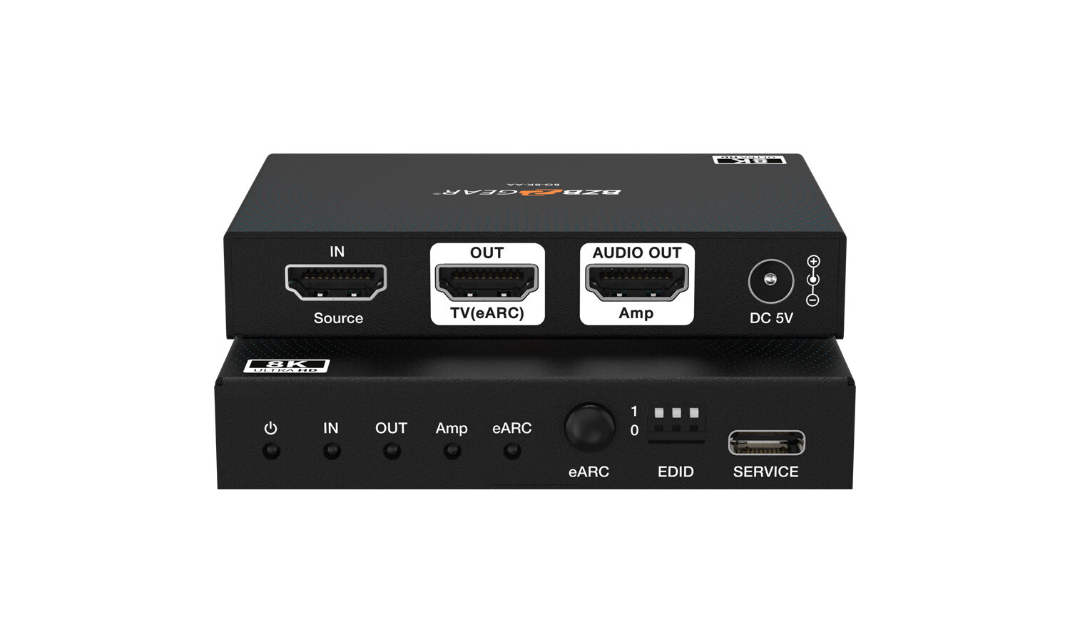 BZBGEAR 8K60 HDMI 2.1 eARC Audio to Amplifier Converter BG-8K-AA