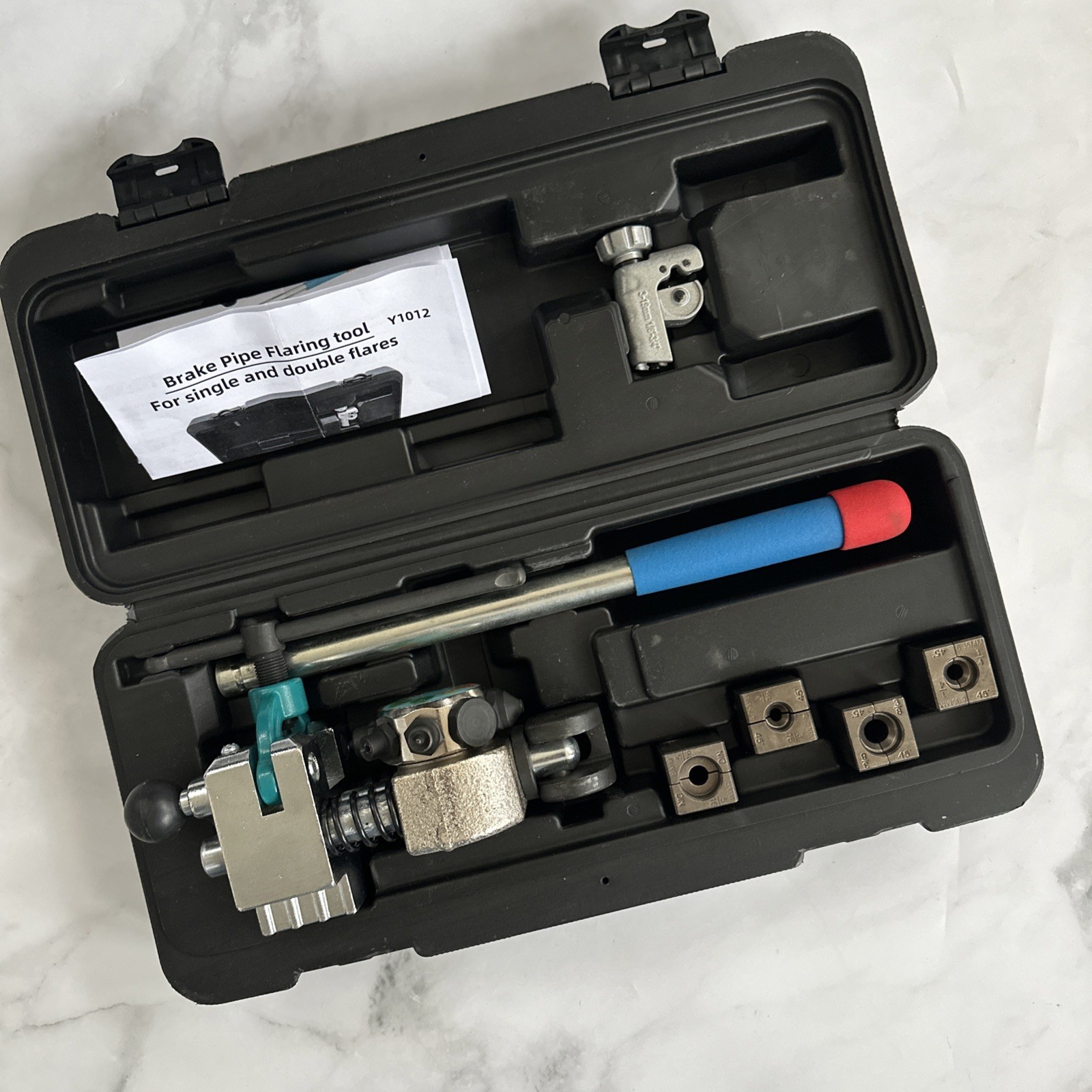 Professional Brake Line Flaring Tool 45 Degree Set Single And Double Flares