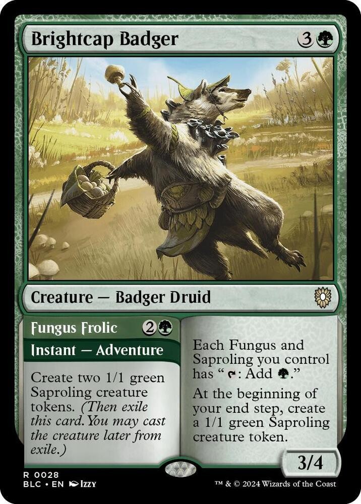 Brightcap Badger - BLC 0028 - NM - MTG Magic