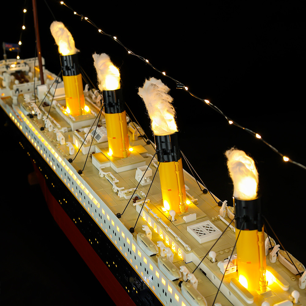 LED Light Kit for Titanic - Compatible with LEGO® 10294 Set (RC+ Sound Version)