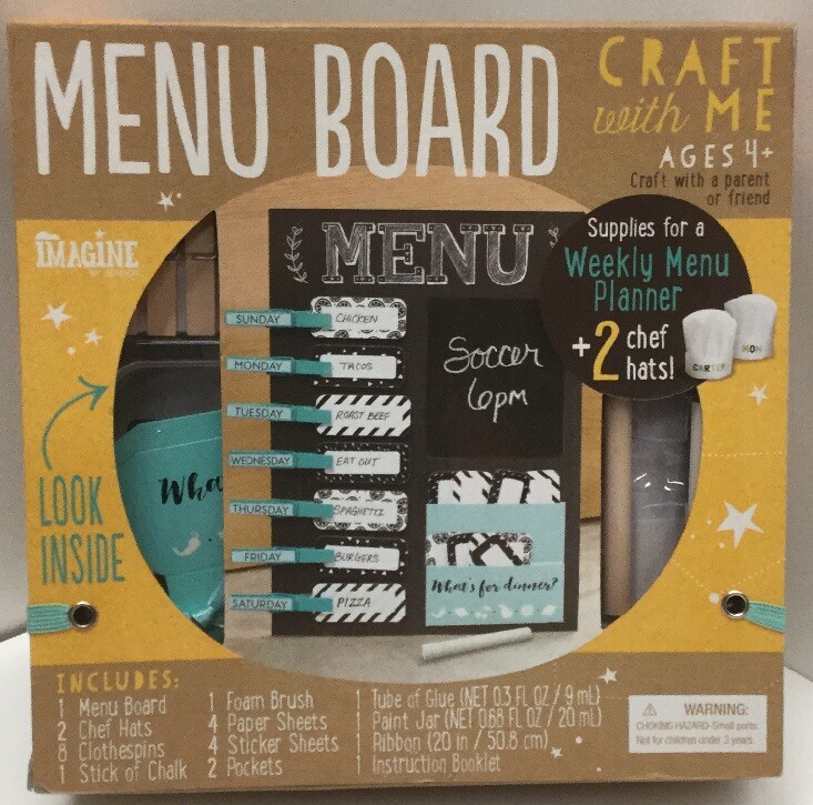 Menu Board Supplies for Weekly Menu Planner 2 Chef Hats