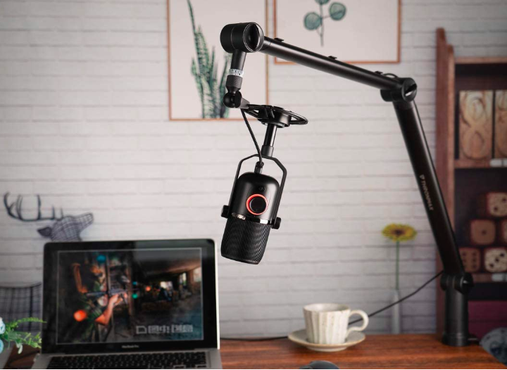 THRONMAX Adjustable Microphone Boom Arm Stand 360-degree Rotating Mic USA 🇺🇸
