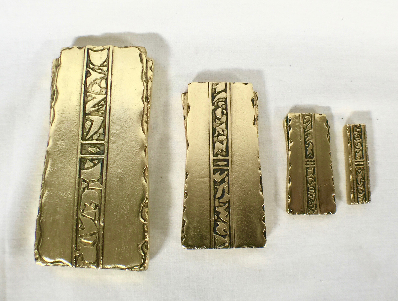 Star Trek, Deep Space Nine, Latinum 4 Piece Set, Prop Replica, Metal
