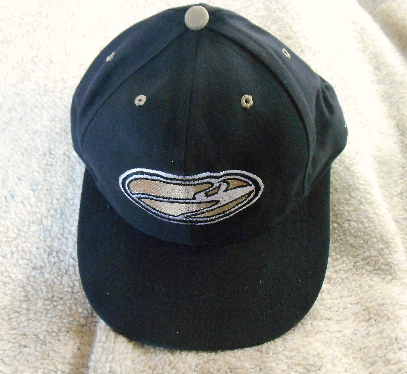 NOS VINTAGE O'NEAL BLACK TWILL SNAP BACK BASEBALL CAP HAT