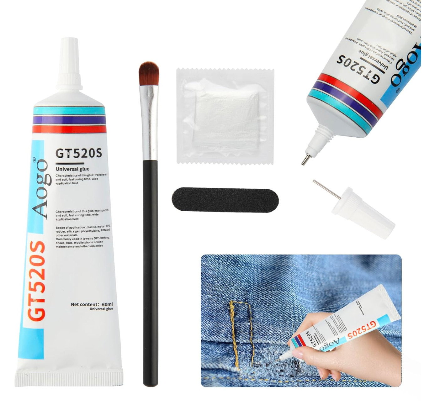 Fabric Glue Mighty Mend it Fabric Glue Permanent Clear Washable Clothing Glue