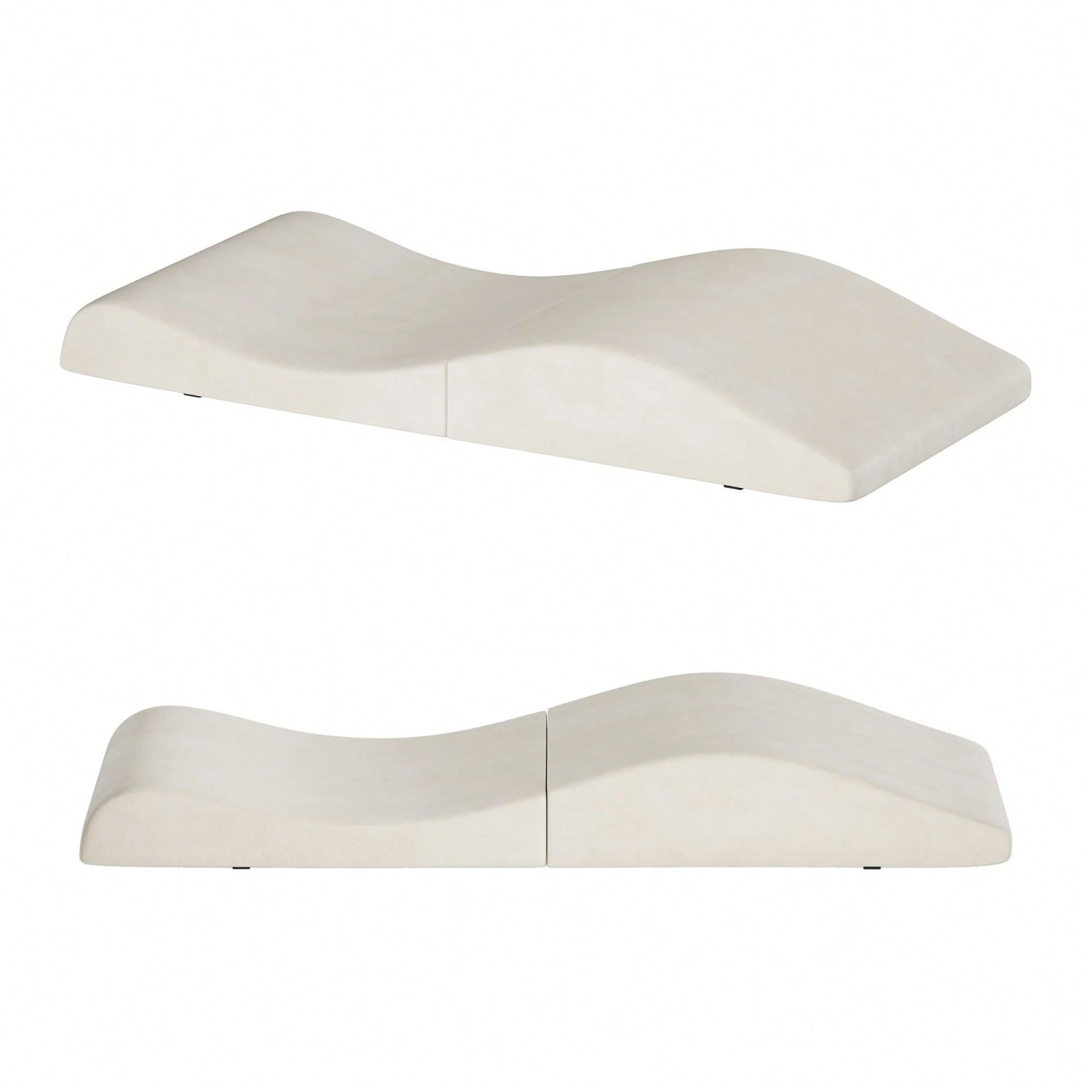 Foldable Lash Bed Topper Foam Cushion Massage Table Spa Pad Beige