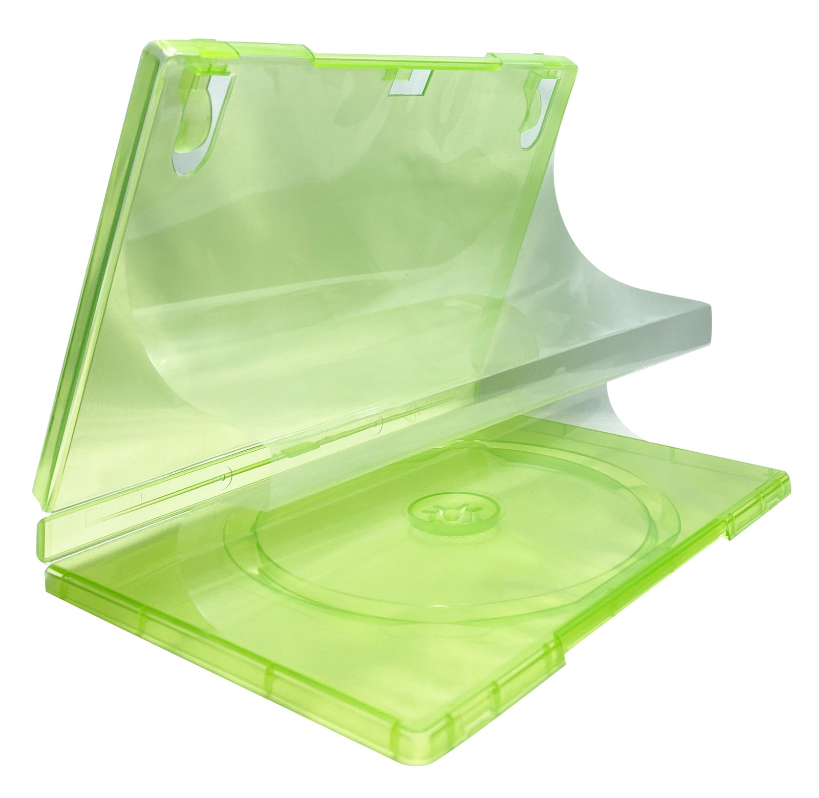 Replacement Cases compatible with Clear Neon Green Xbox 360 14mm