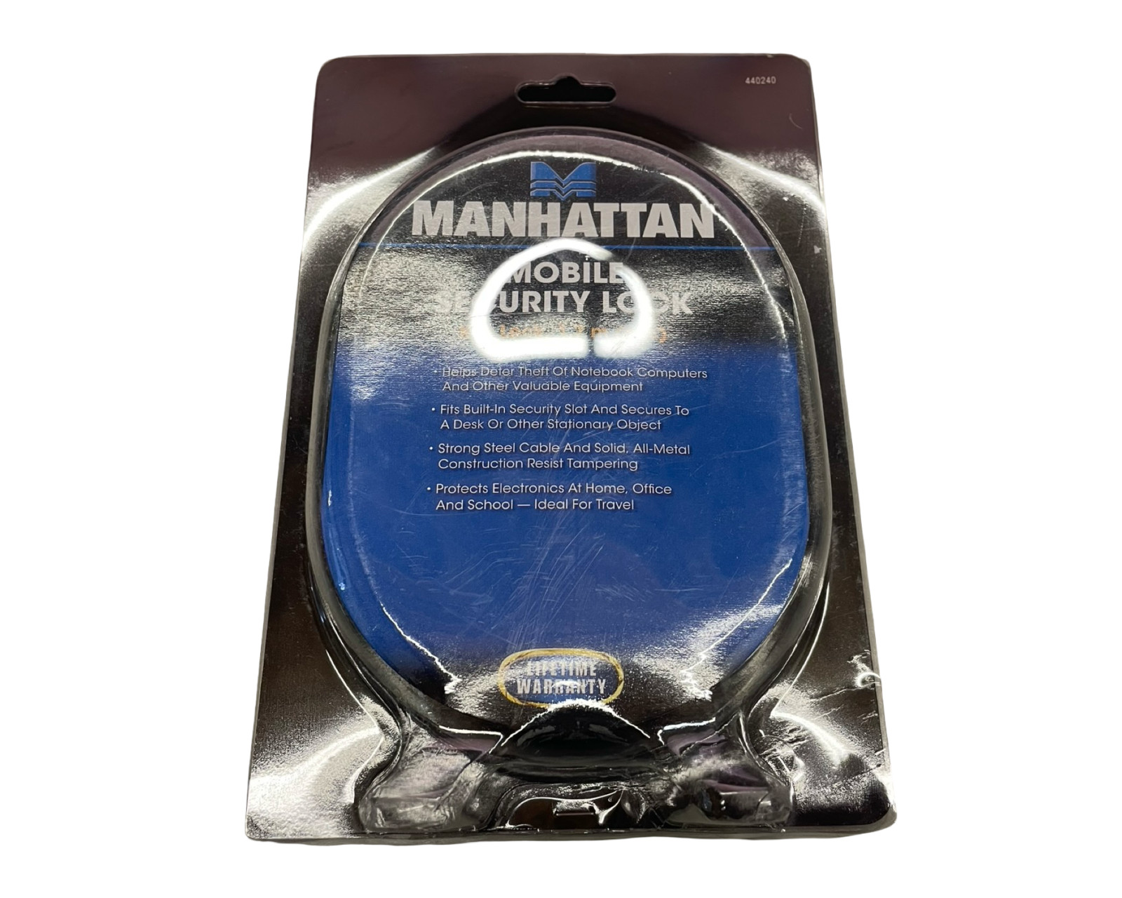 LOT OF 3 MANHATTAN Mobile Security Lock , Key Lock 1.7m 6 feet long NEW *se