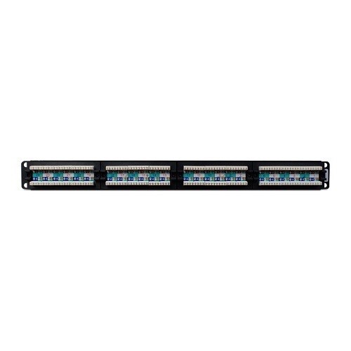 Wirepath WP-CAT6-PP-24 24-Port Rack Mount RJ45 CAT6 Patch Panel