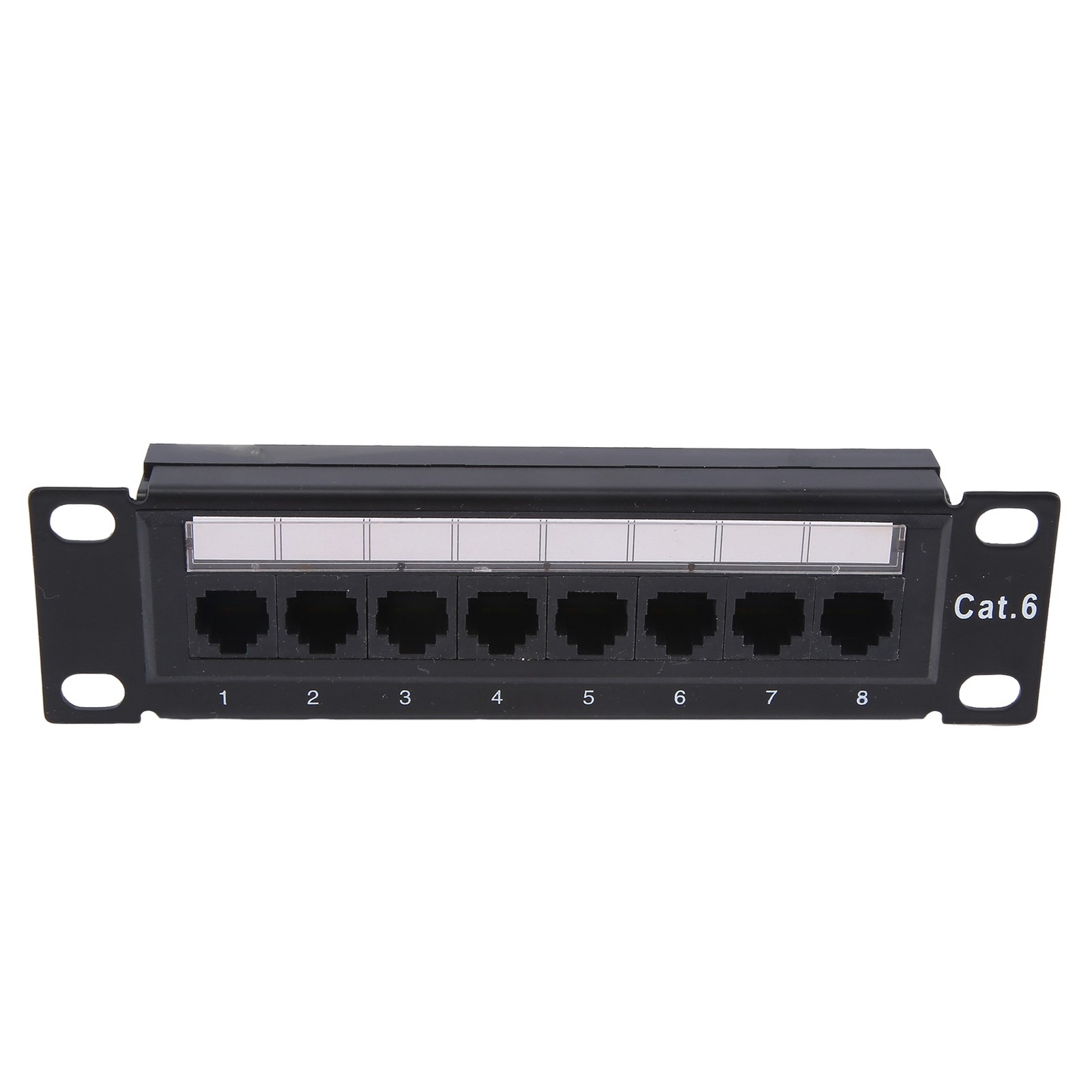 CAT6 8 Ports Patch Panel Rack 6.89 Inch 1U Rack Mount with RJ45 Socket for3115