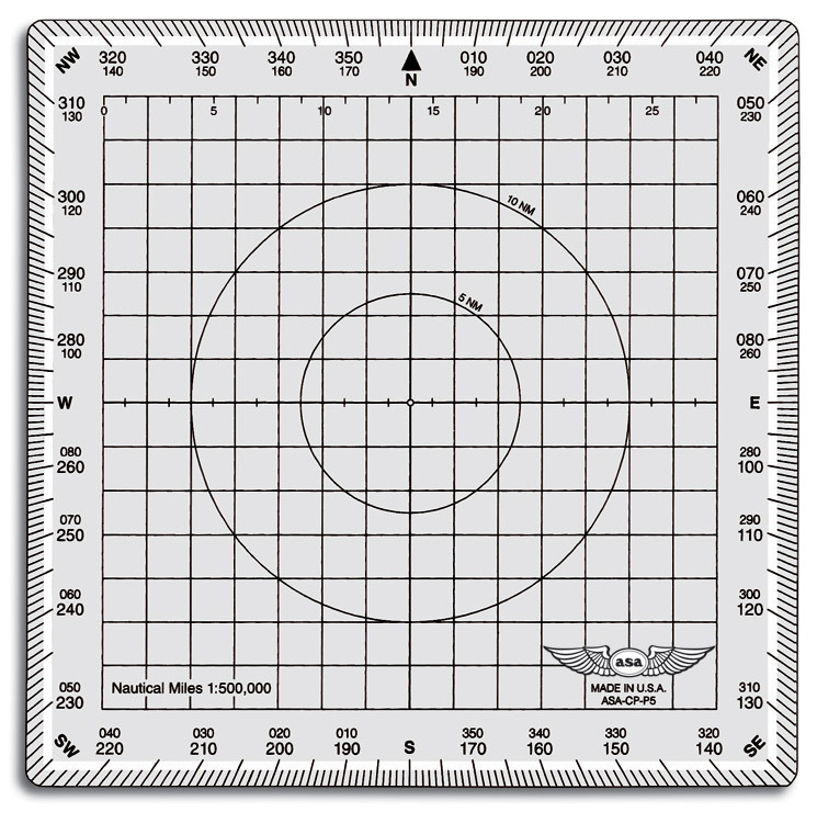 International Square Aviation Plotter by ASA - ASA-CP-P5