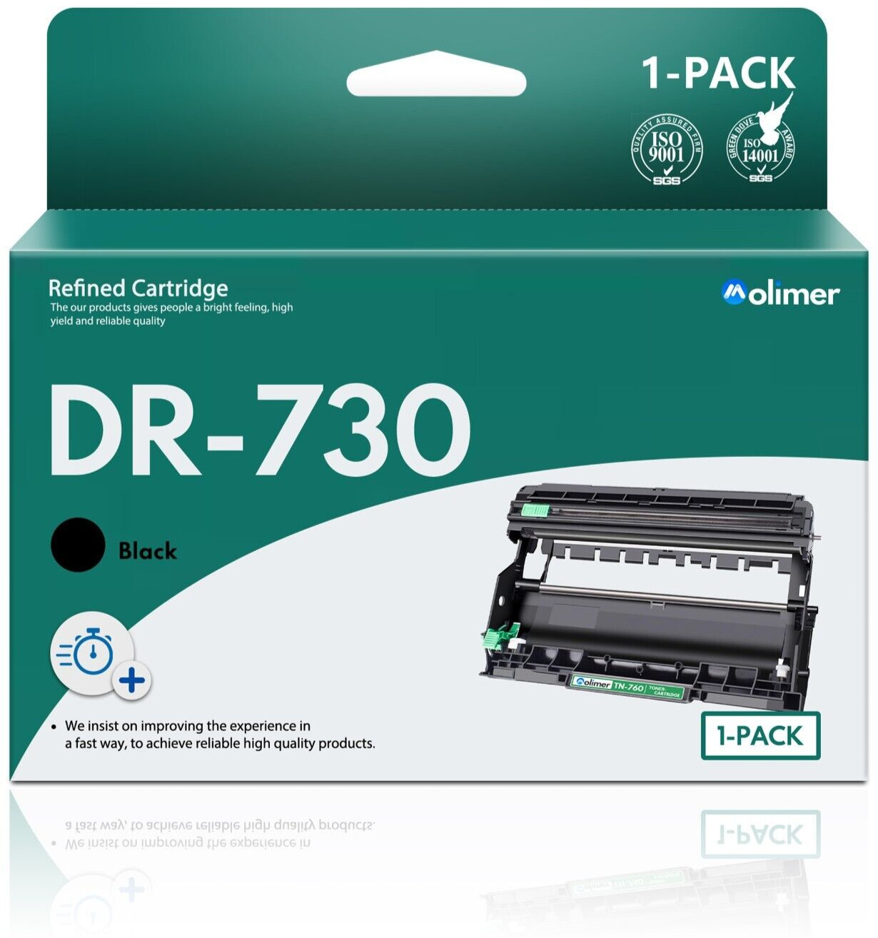 DR730 Drum Unit Replacement No Toner for Brother HL-L2370DW MFC-L2710DW TN730