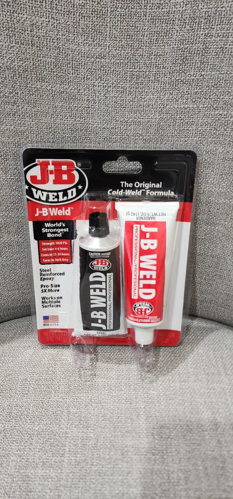 JB Weld 8281 Professional Size Steel Reinforced Epoxy 2 Pack 10 oz NEW NIP USA
