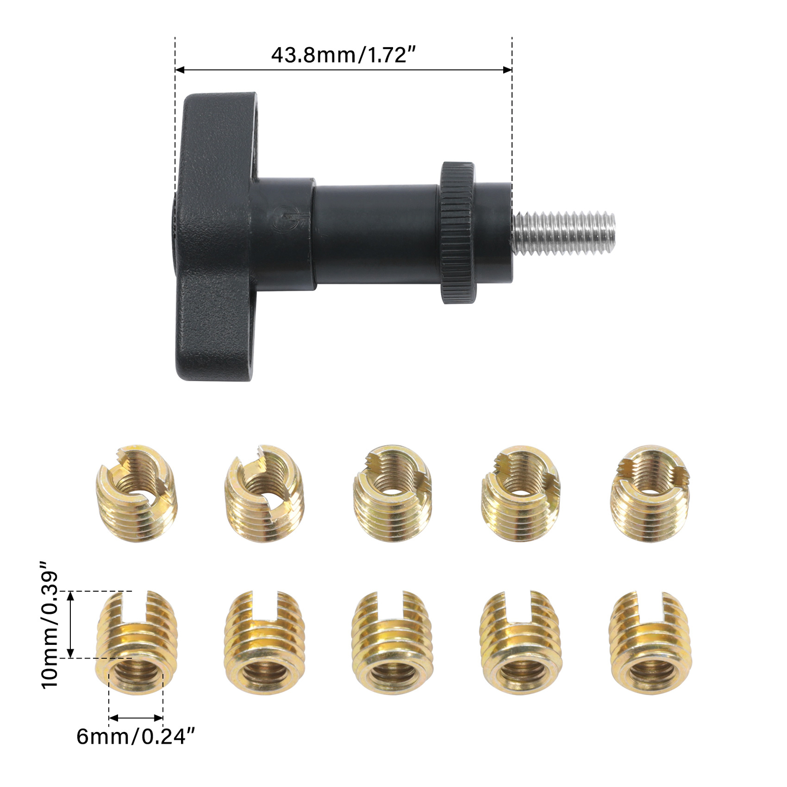 Batwing Fairing Brass Thread Cutting Inserts Fit For Harley Street Glide 1997-13