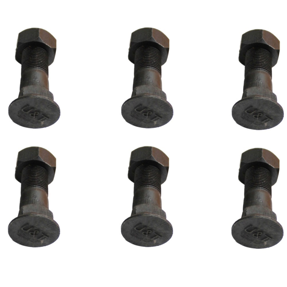 826/00303 Six (6) Aftermarket Tooth Point Plough Bolts & Nuts Fits JCB 1CX 5CX