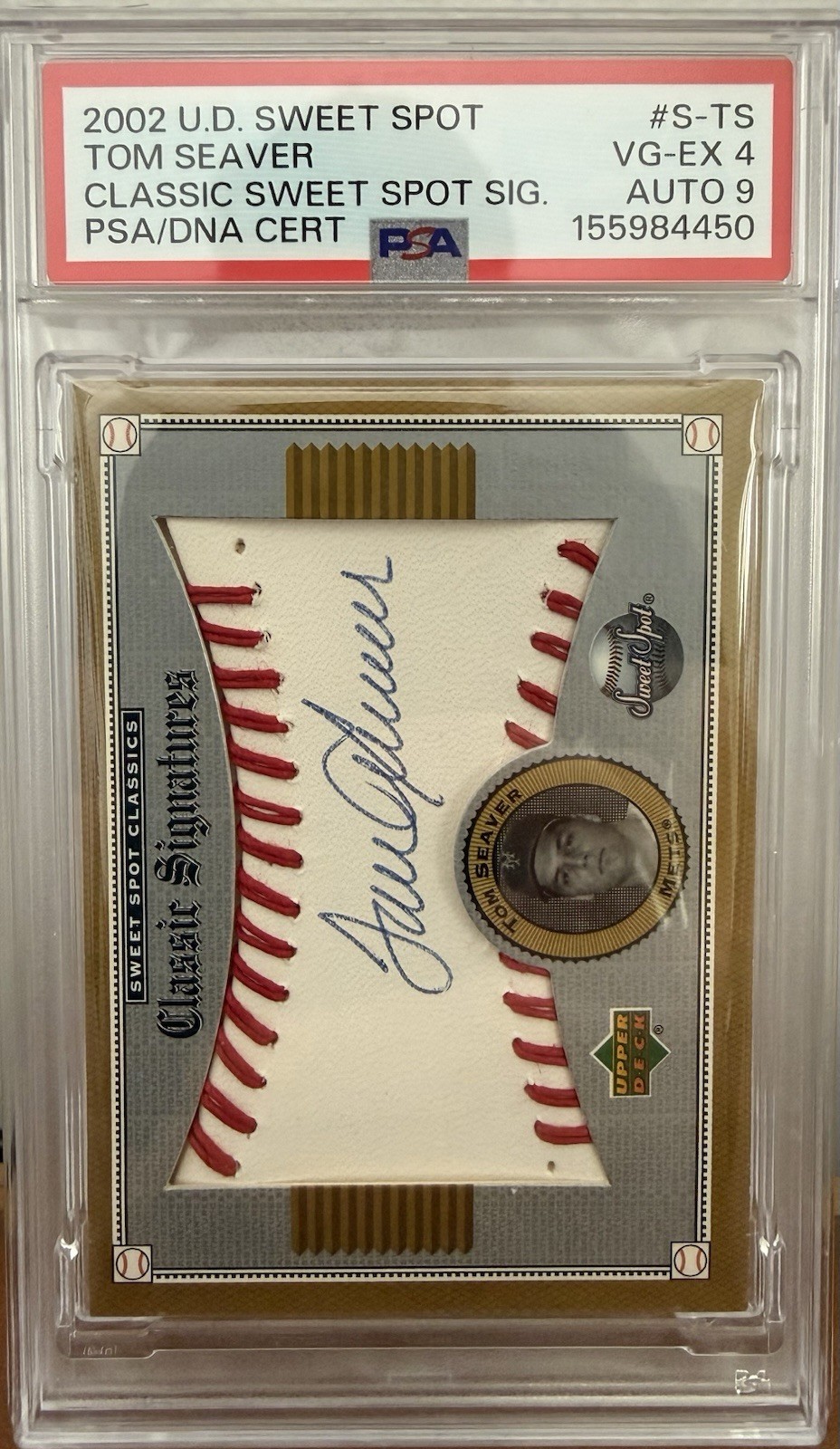 2002 Upper Deck Sweet Spot Classics - Classic Signatures Tom Seaver #S-TS PSA 9