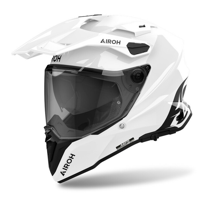 Airoh COMMANDER 2 COLOR White Gloss Carbon Fiber Moto Helmet Adventure Touring