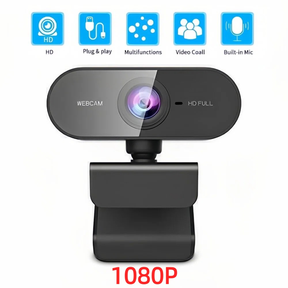 Webcam w/Microphone 1080P Full HD Web Camera For Computers PC Laptop Desktop