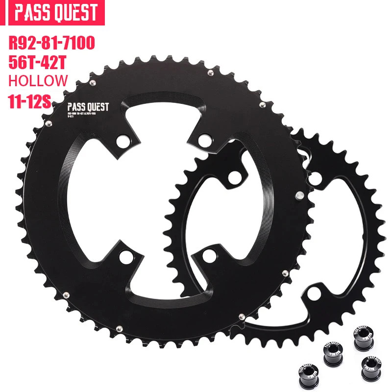 Road Bicycle Chainring 110bcd 2X Sprocket 48-35T 50-34T 52-36T for Crankset