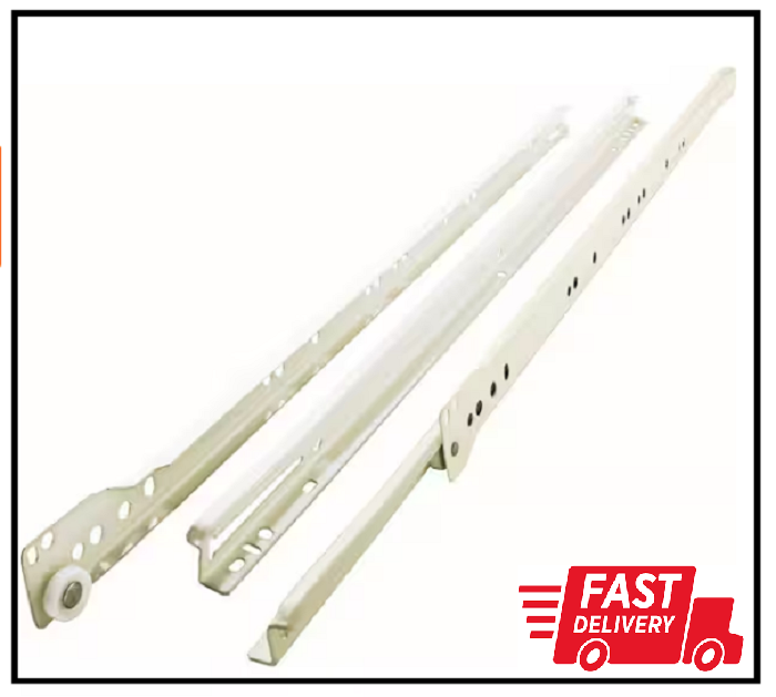 22 In. Self-Closing Bottom Mount Drawer Slide Set 1-Pair (2 Pieces)